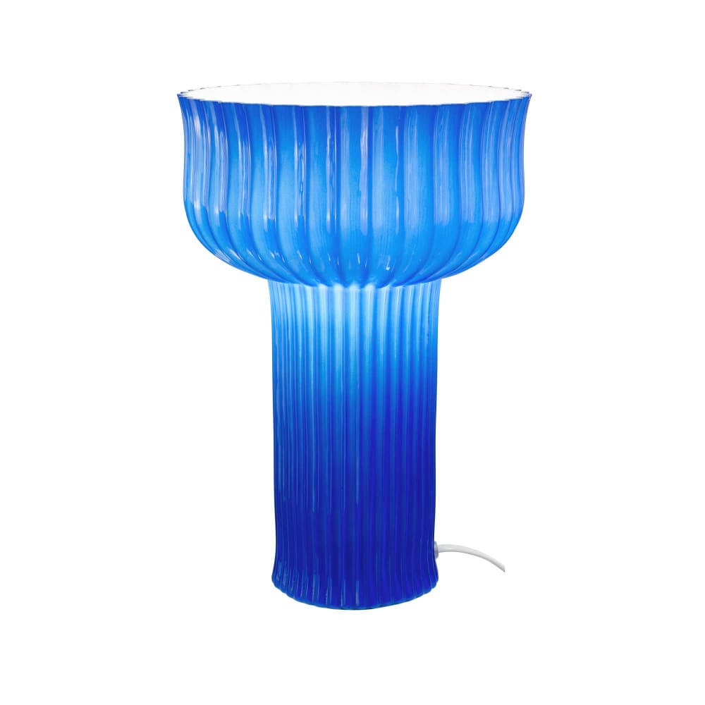 Lampe à poser en verre strié — vue 4