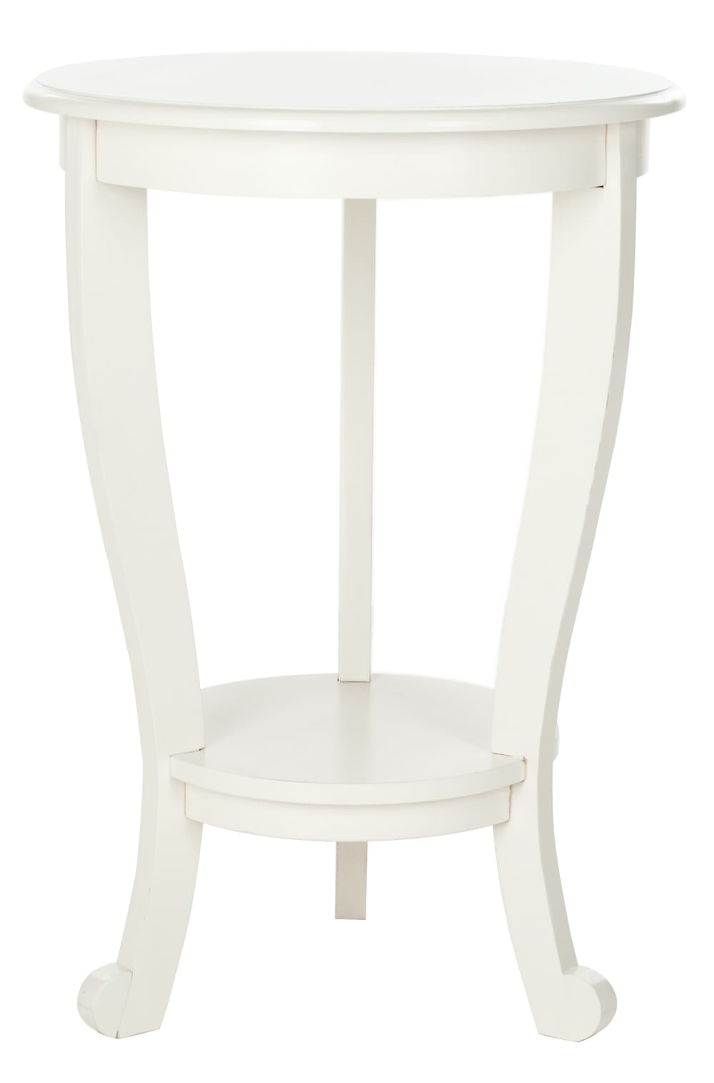 Table d'appoint en bois de pin, blanc Table d'appoint en bois de pin, blanc
