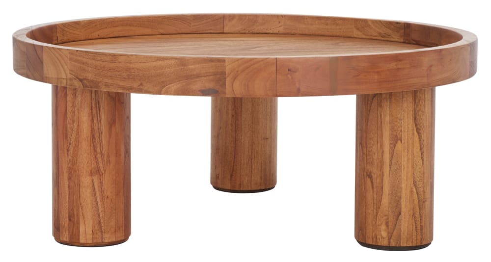 Tables basses en bayur bois & mdf placage, naturel
