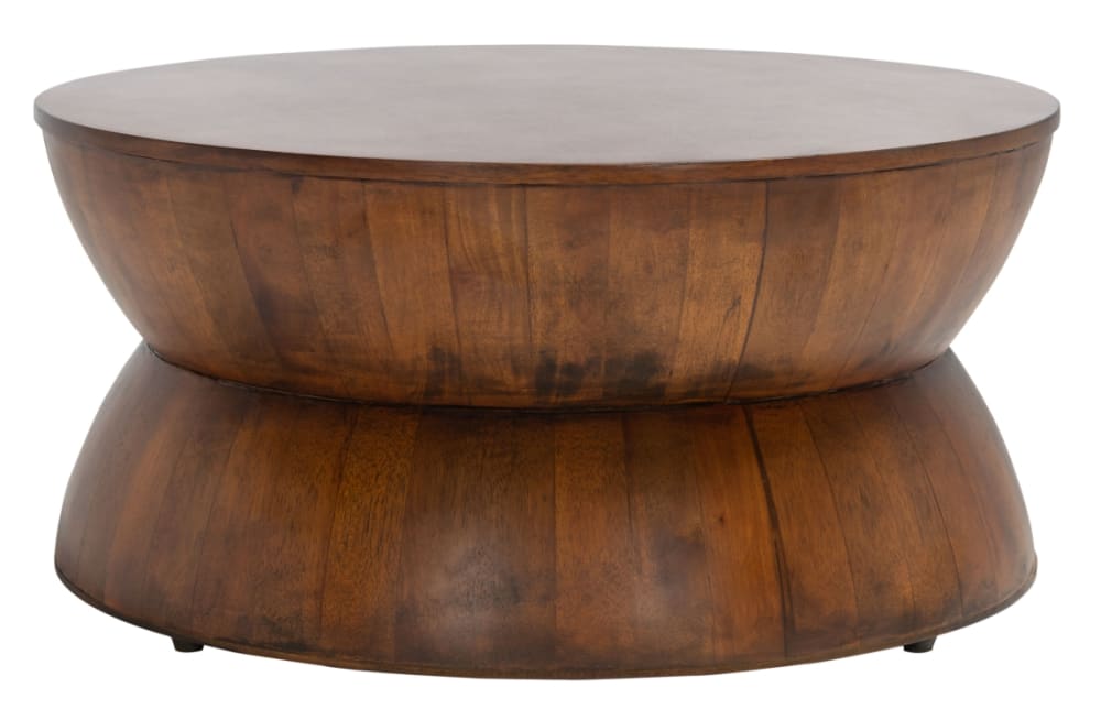 Tables basses en bayur bois & mdf okume, marron