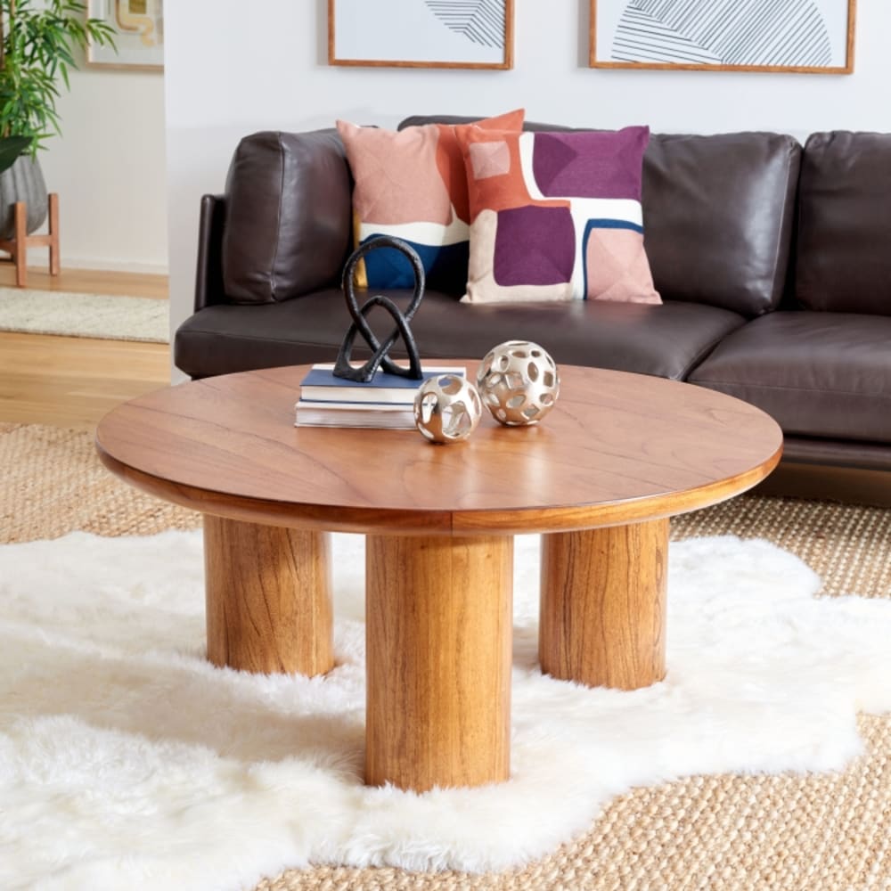 Safavieh Couchtische aus Bayur Holz & Mdf Furnier, Natur style modern Beige Holz