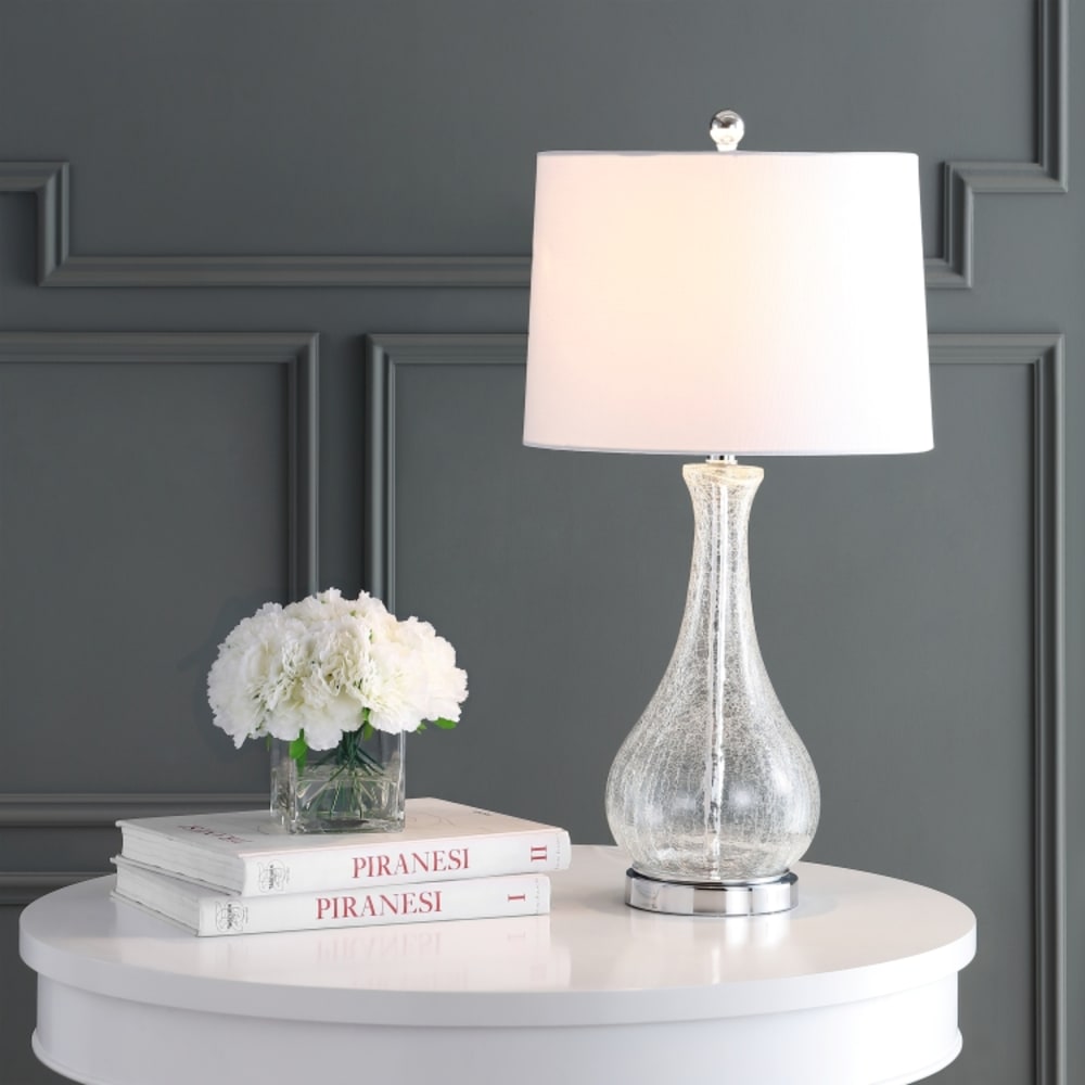 Lampe de table en verre, transparent — vue 3