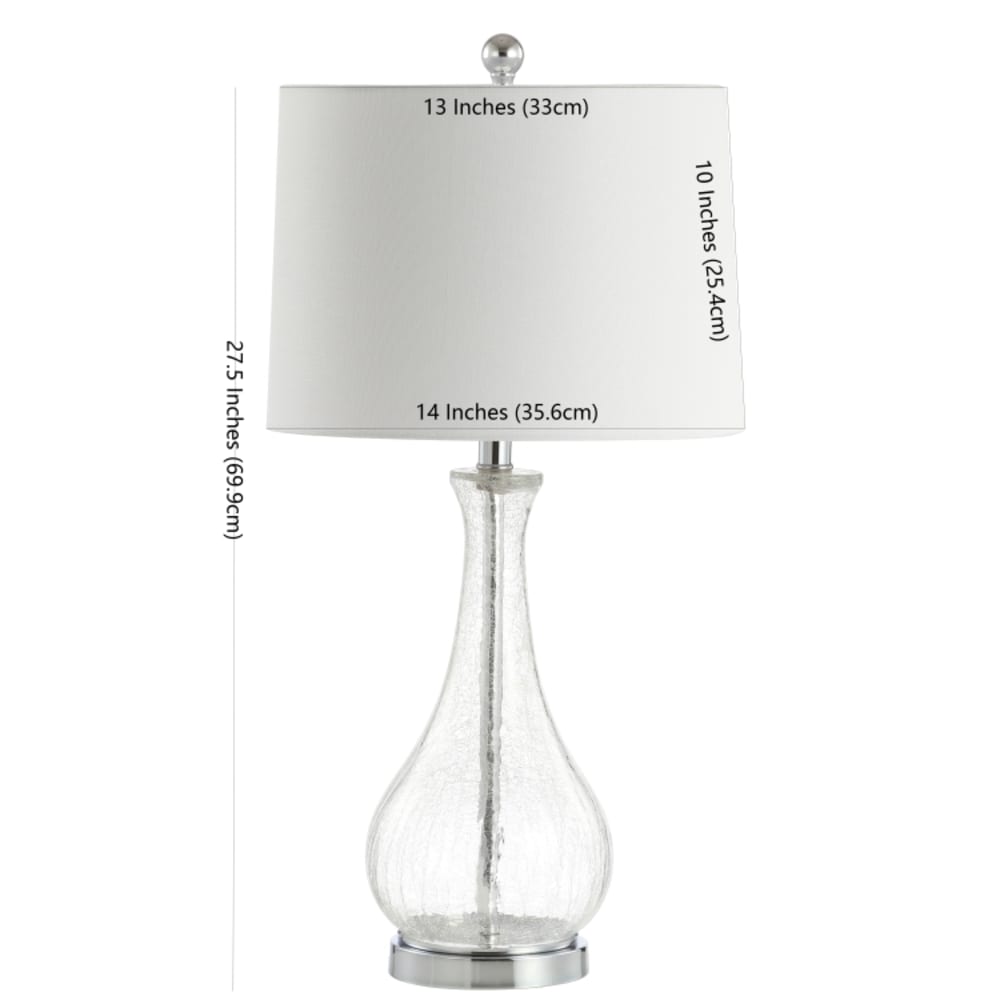 Lampe de table en polyester, transparent — vue 4