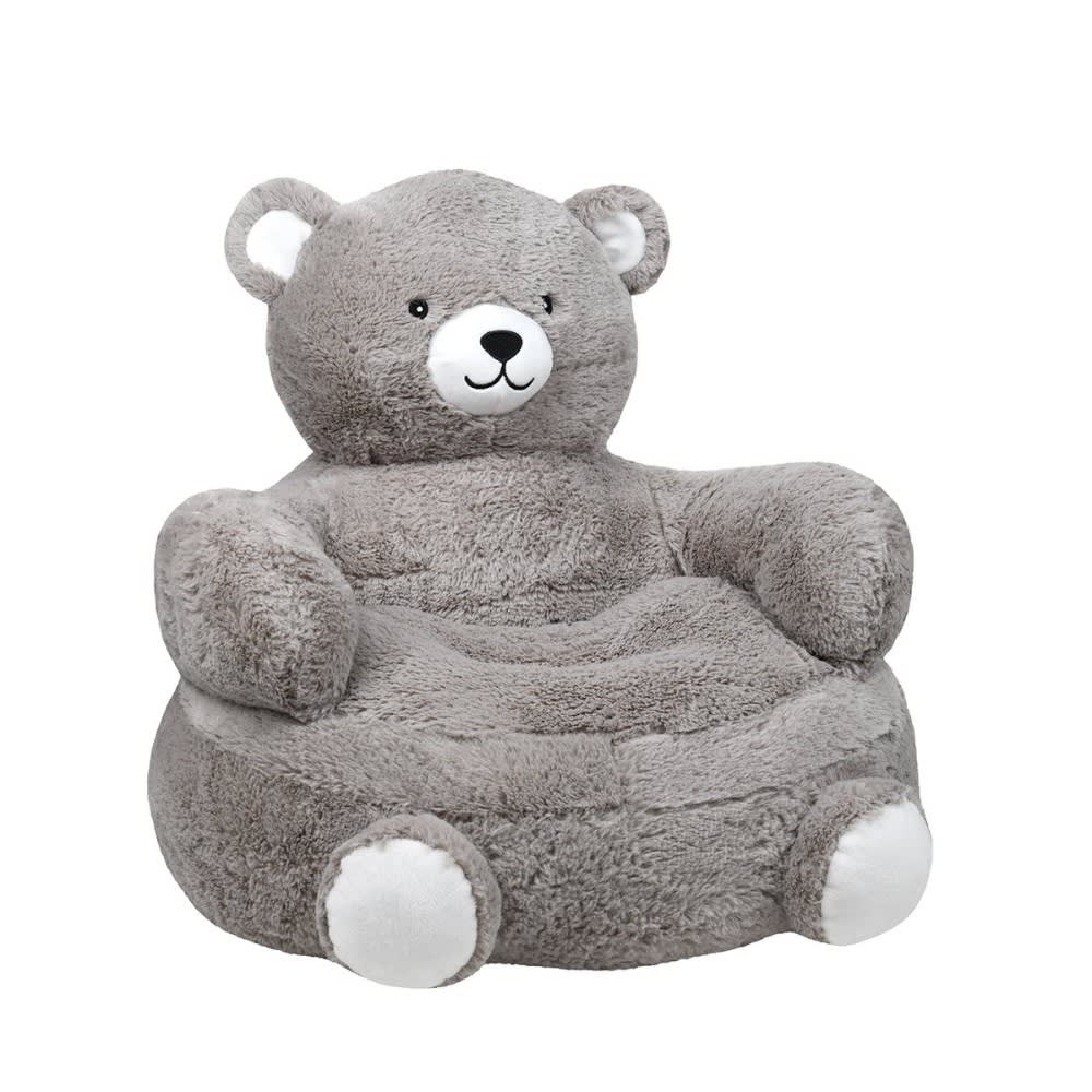 Pouf enfant en polyester gris
