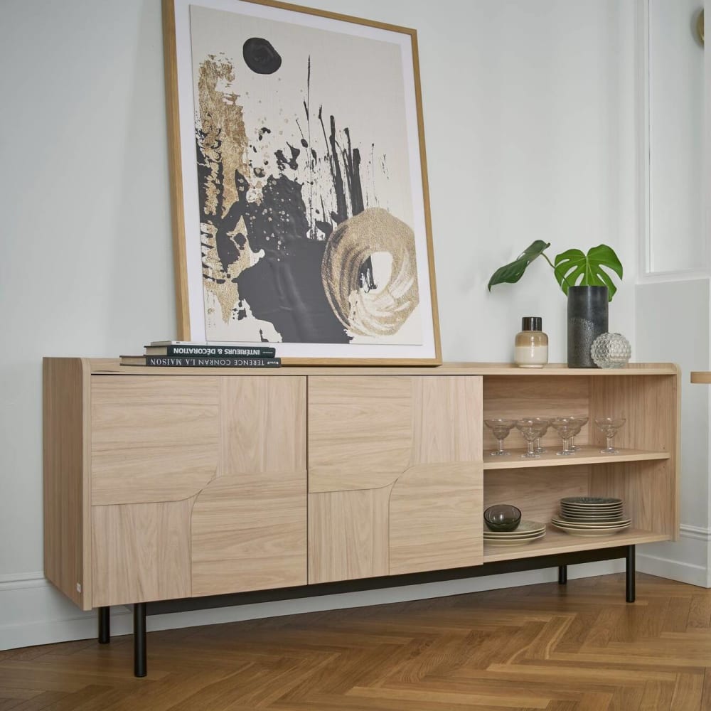 Tableau imprimé galien cadre en chêne 113 cm x 83 cm - Maisons du Monde