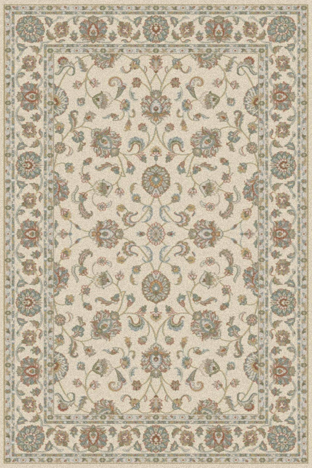 Tapis en laine beige à motif 160 x 240 cm