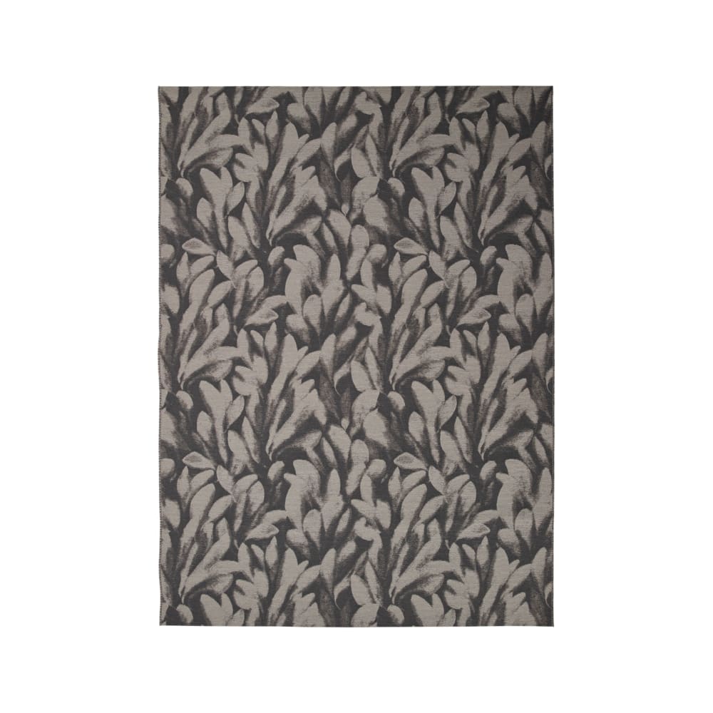 Tapis en laine motif plantin gris/ecru 200 x 300 cm
