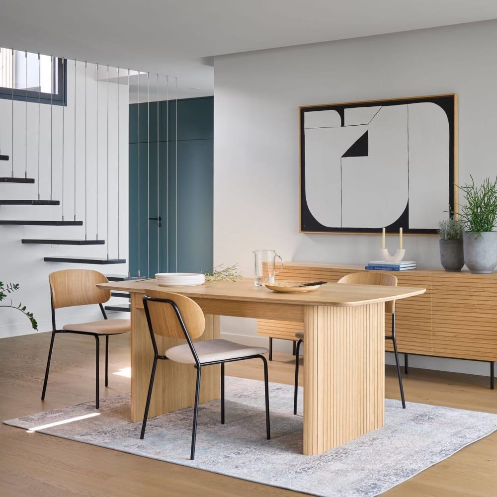 Tapis en coton chenillé et en laine 200 x 300 cm