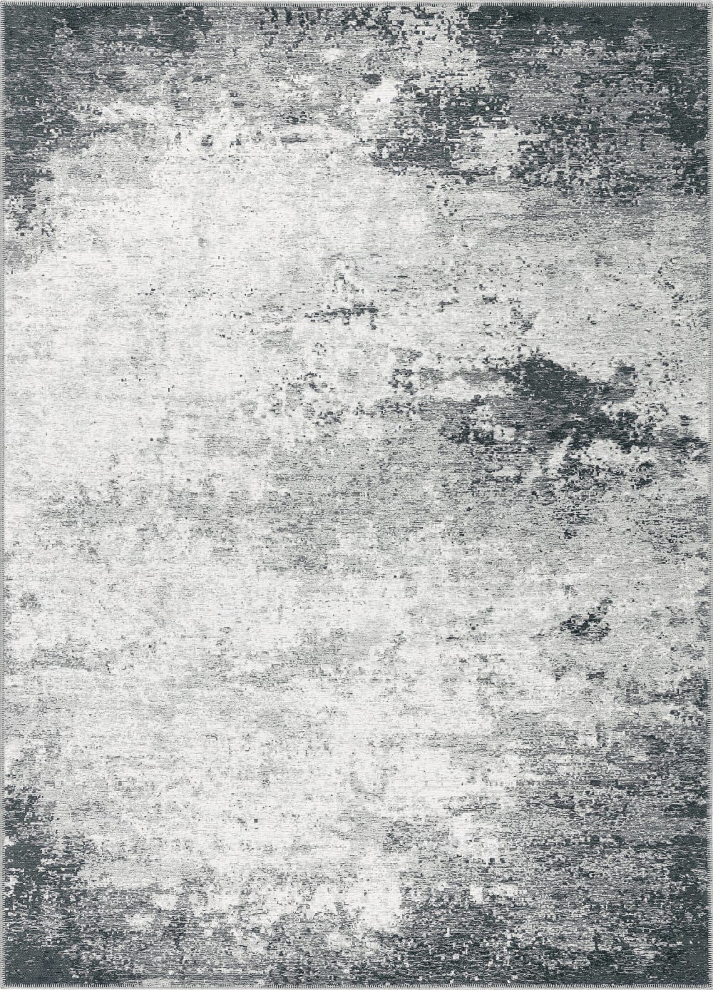 tapis en laine gris foncé