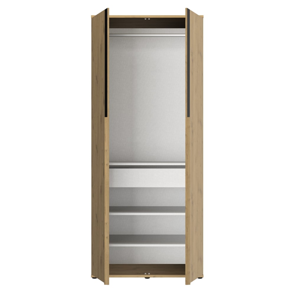 Dressing 2 P L. 100 + Tiroir + 2 Etagères