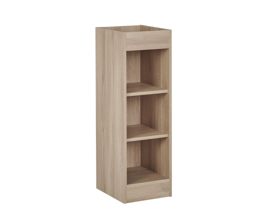Petite bibliothèque calypso en bois durable effet bois chêne du bocage
