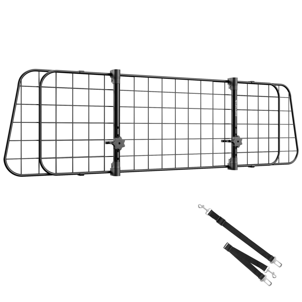 Grille de protection pour chien réglable en largeur avec sécurité