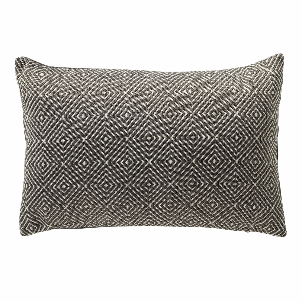Coussin d'extérieur gris 40x60 cm