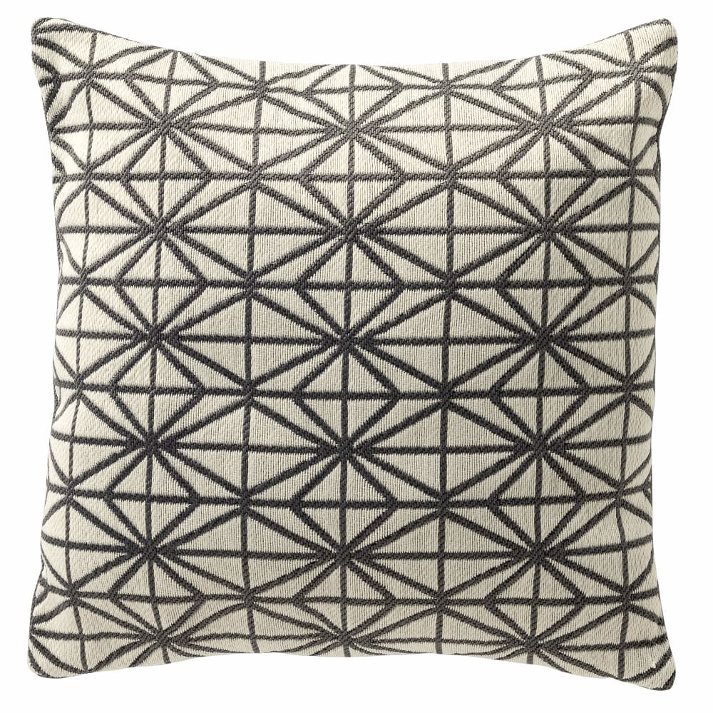 Coussin d'extérieur gris 45x45 cm