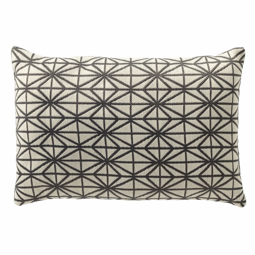 Coussin d'extérieur gris 40x60 cm