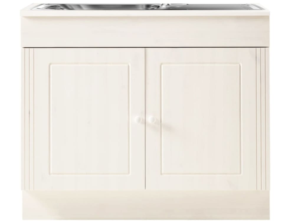 Meuble sous lavabo avec - pin