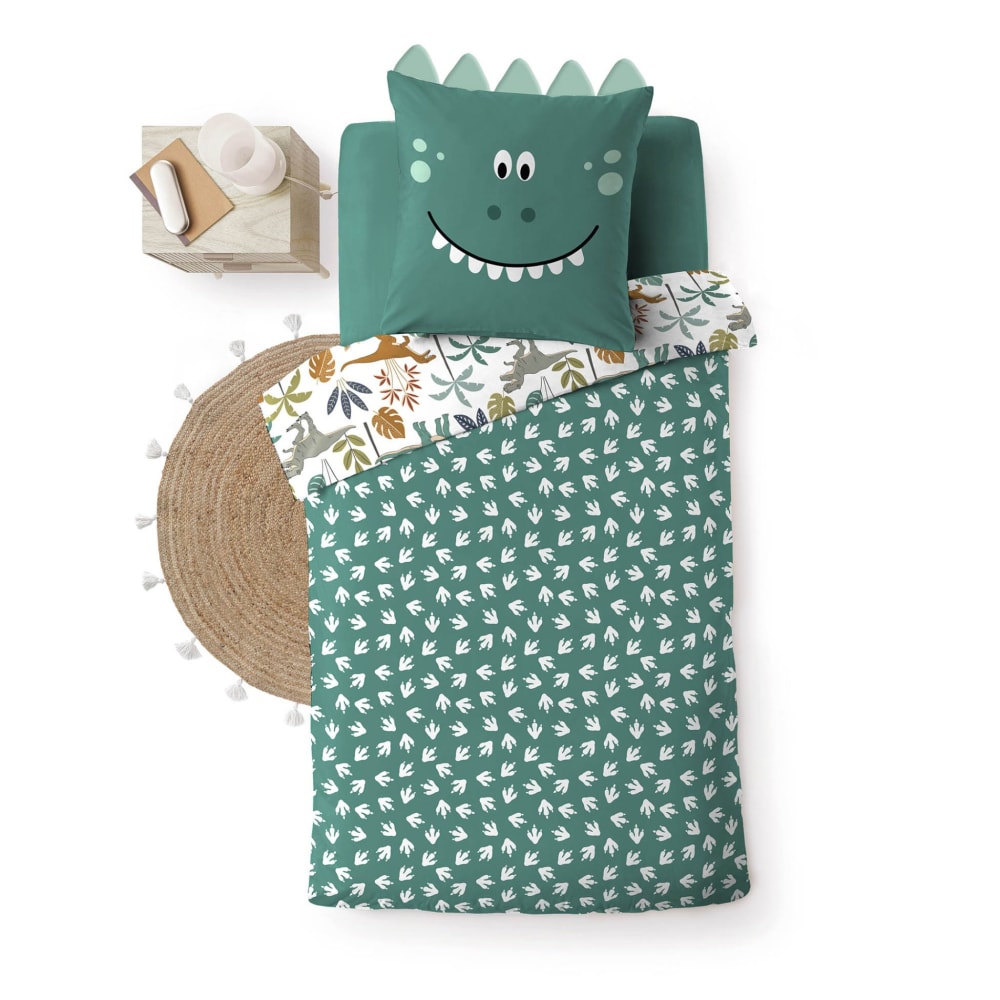 Parure de lit enfant réversible 140x200 coton imprimée