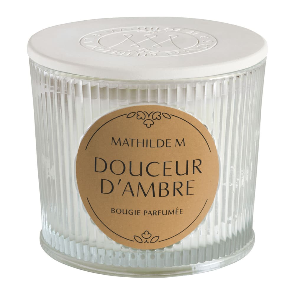 Bougie parfumée 400 g - douceur d'ambre