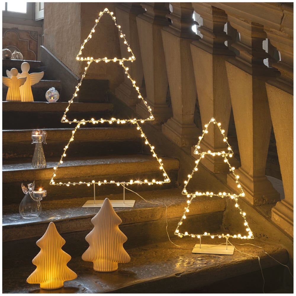Sapin lumineux en métal - petit modèle - h. 50 cm — vue 3