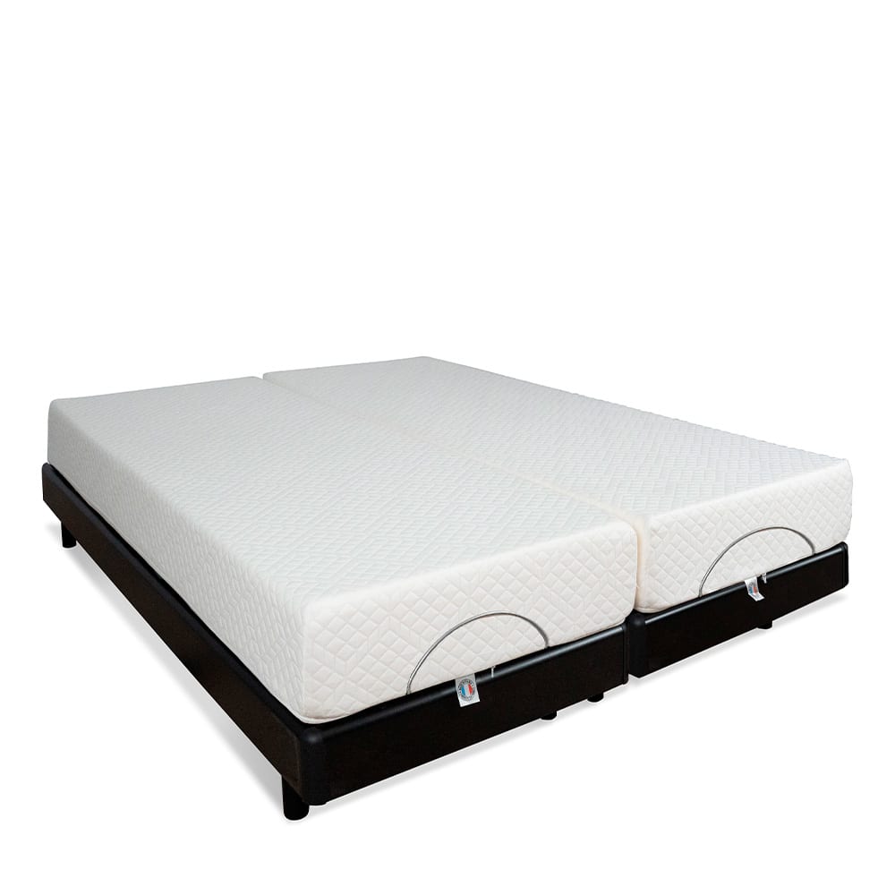 Ensemble Duo    Sommiers électriques + Matelas 2x70x190 cm