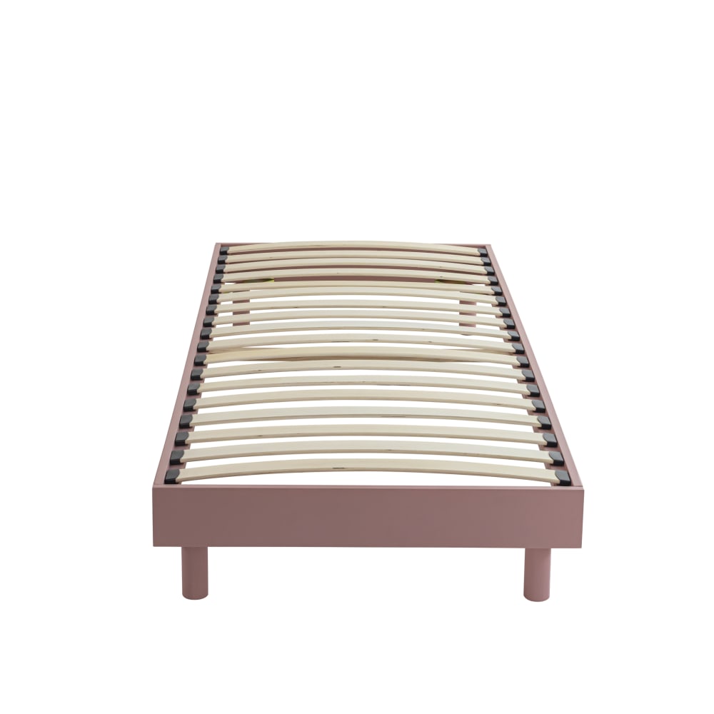 Sommier kit en bois massif - rose