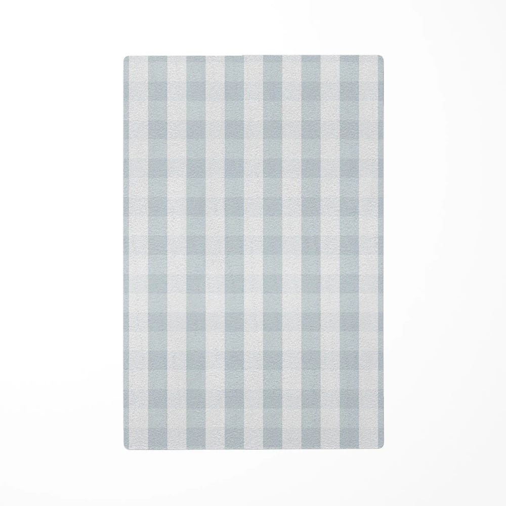 Decochic Kinderteppiche mit Vichy-karo Staubblau 85x130 cm Öko-Tex Zertifikat Pes - Polyester Kinder