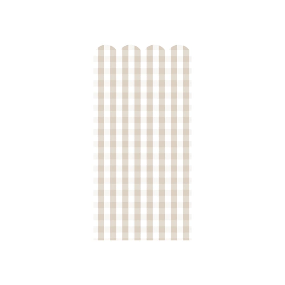 Decochic Vinylboiserie-Sticker Scallop Vichy ecru 50x100cm (2er-Set) BRAUN PVA - POLYVINYLACETAT Kinder
