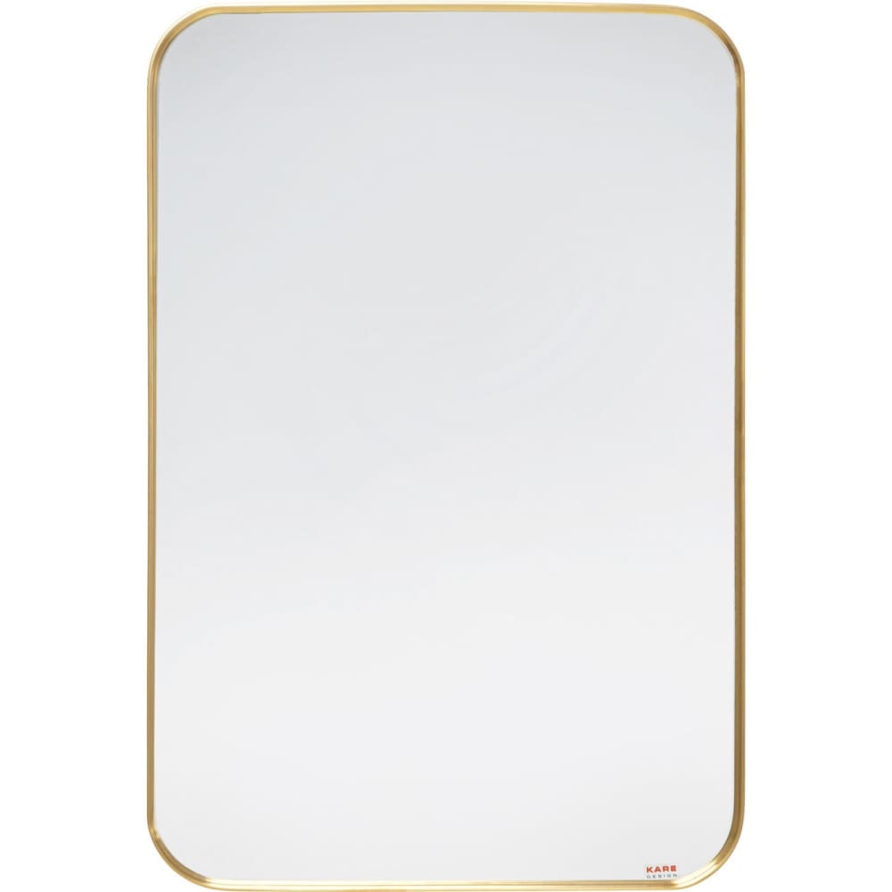 Miroir rectangulaire en acier doré 120x80