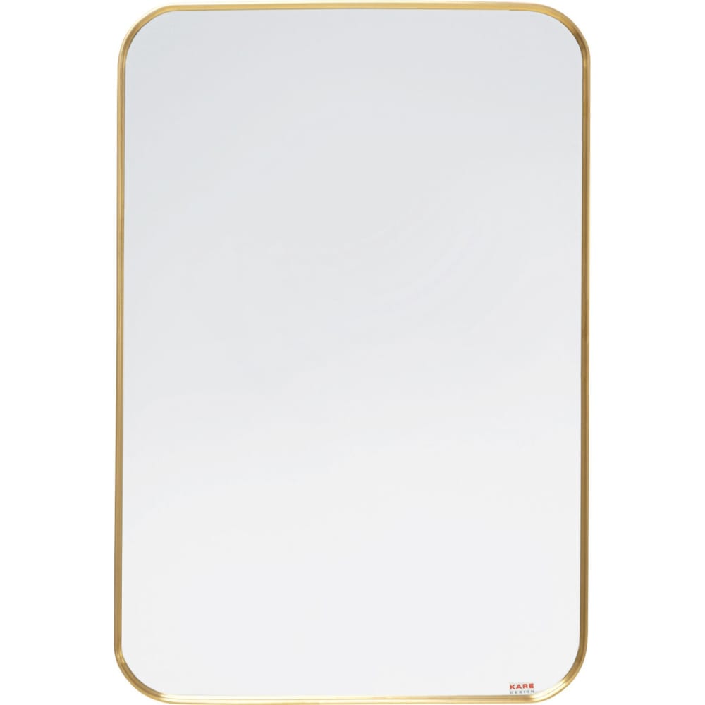 Kare Design Spiegel mit Rahmen aus Stahl, gold, 60x90cm style modern - Stahl