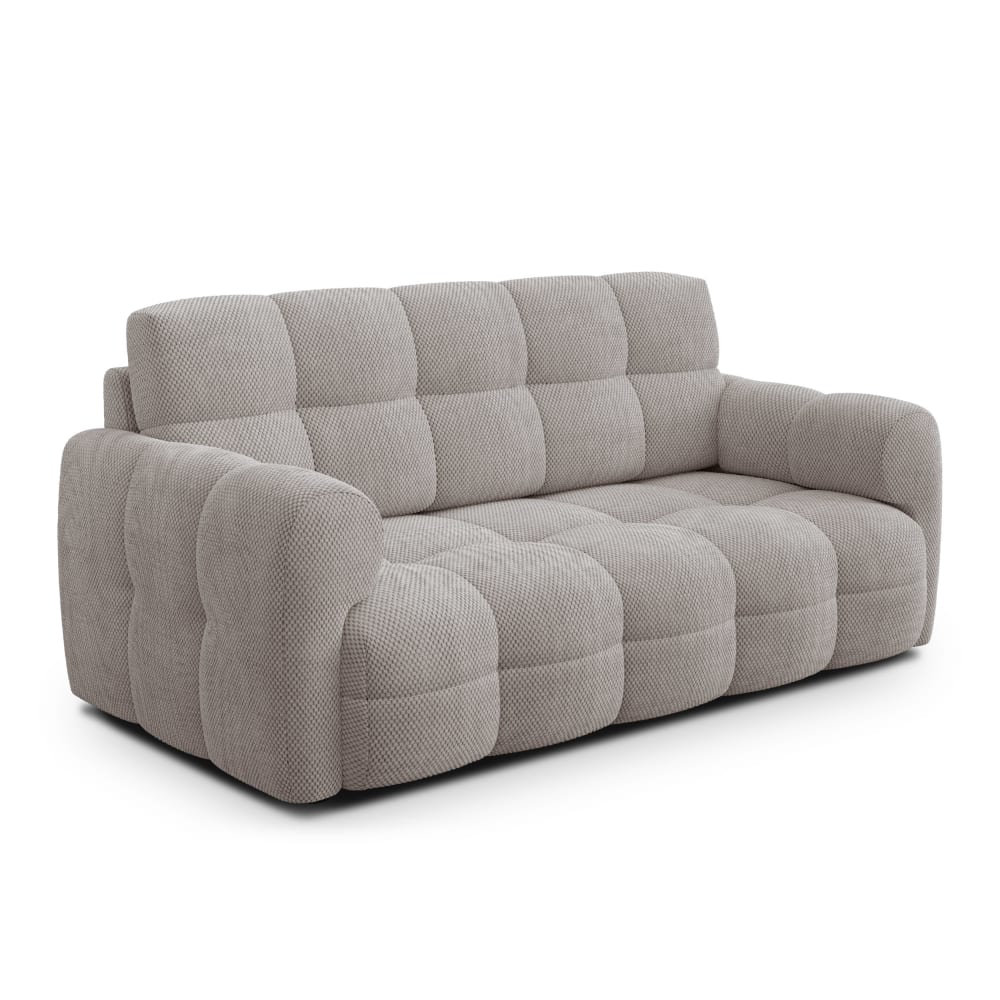 Canapé 2,5 places, tissu beige