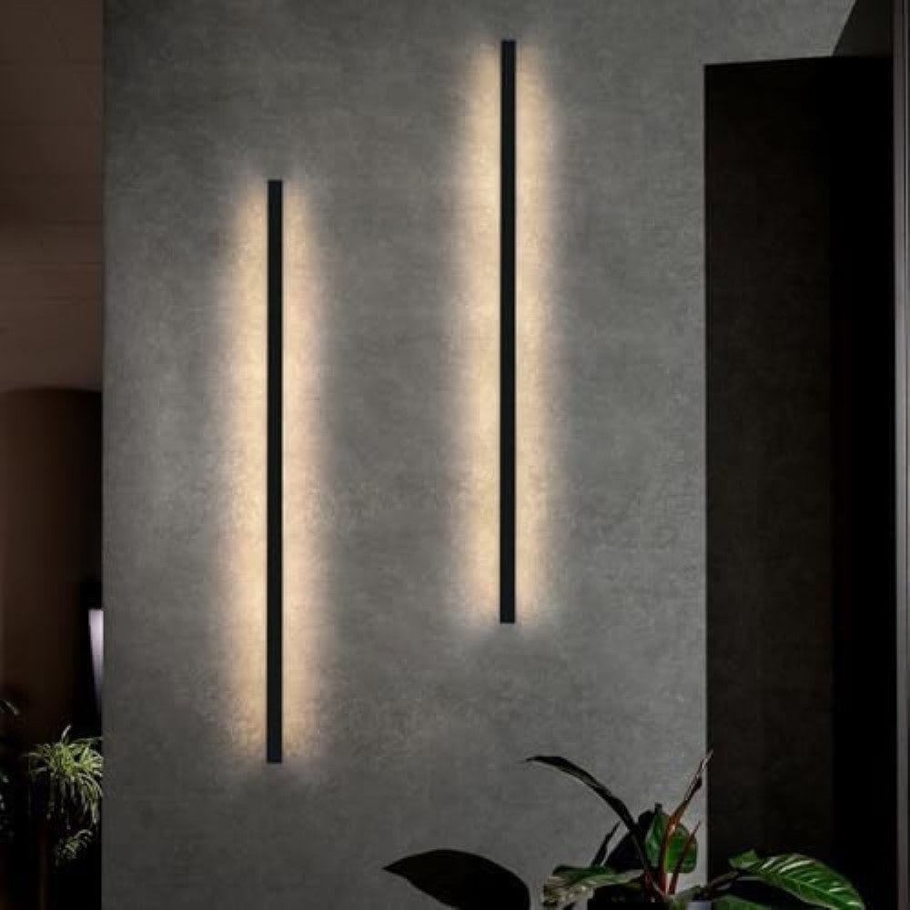Barrett - applique murale led en métal, noir, l 3 cm — vue 3