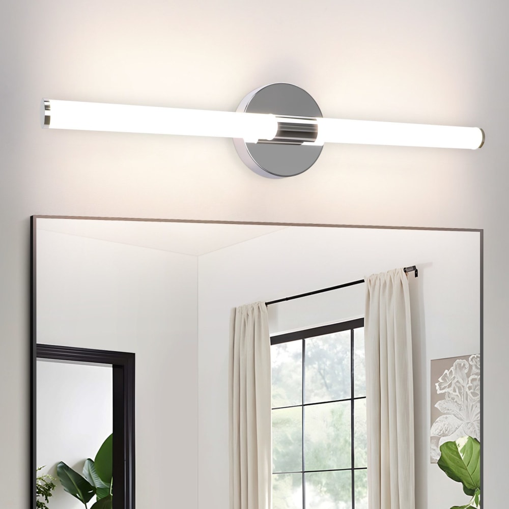 Dolan - applique murale led en métal, argent, l 60 cm — vue 3