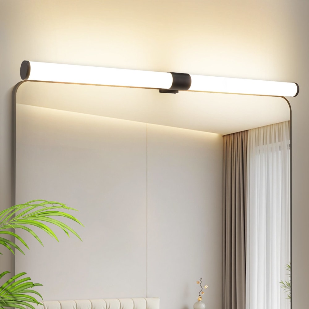 Raymond - applique murale led en plastique, noir, l 60 cm — vue 3