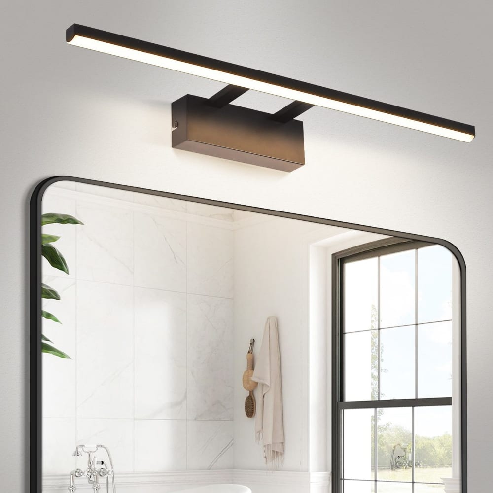 Reichmany - LED-Wandleuchte aus Metall, Schwarz, L 60 cm, max. 13
