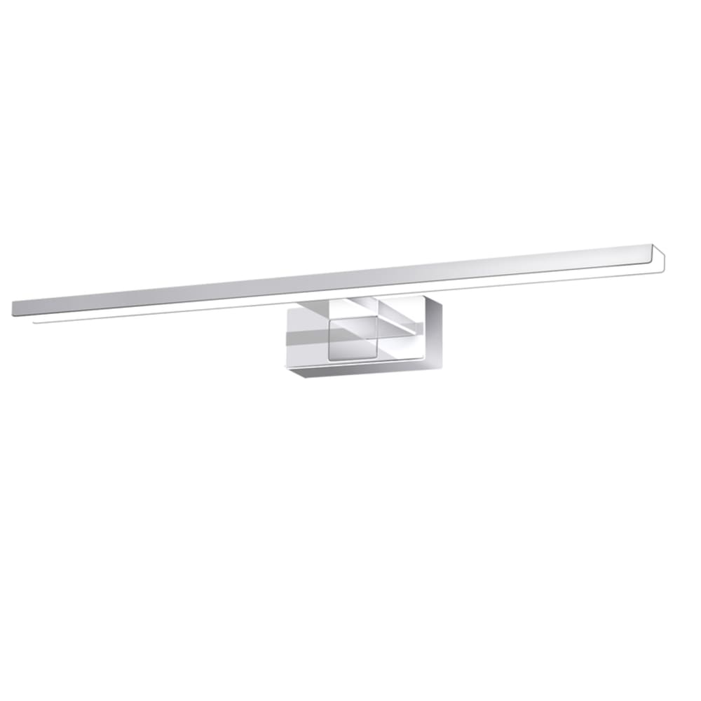 Bergisch - applique murale led en métal, argent, l 60 cm