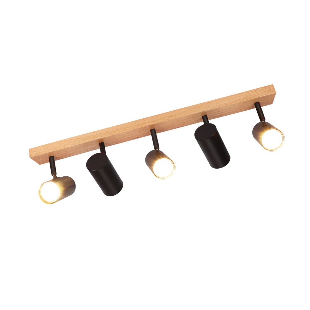 Crescentia - applique murale en métal, noir, l 63 cm, gu10