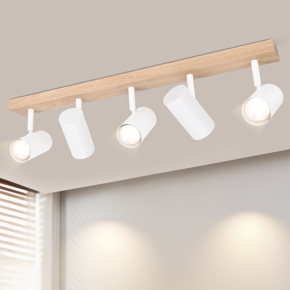 Reichling - applique murale en métal, blanc, l 63 cm, gu10 — vue 3