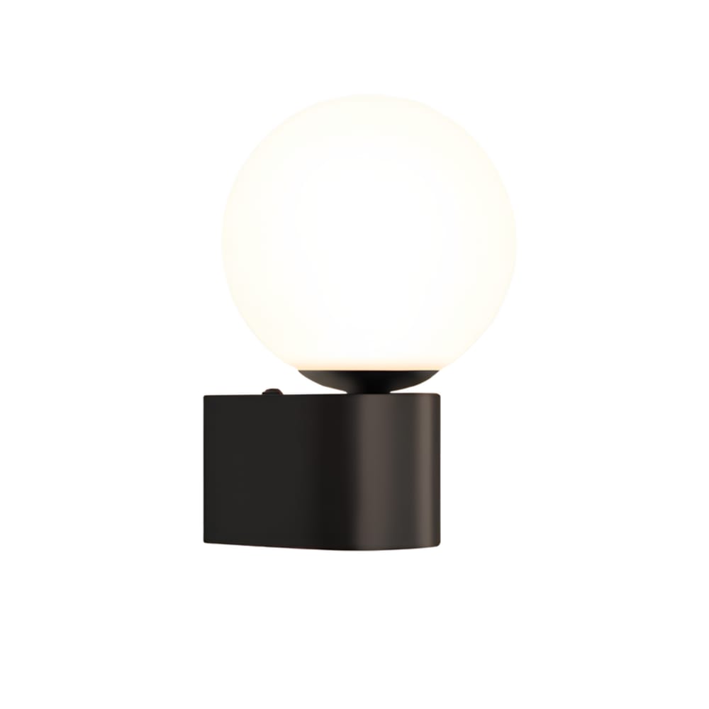 Aura - applique murale en métal, coloris noir, l 12 cm, g9, max. 40 w