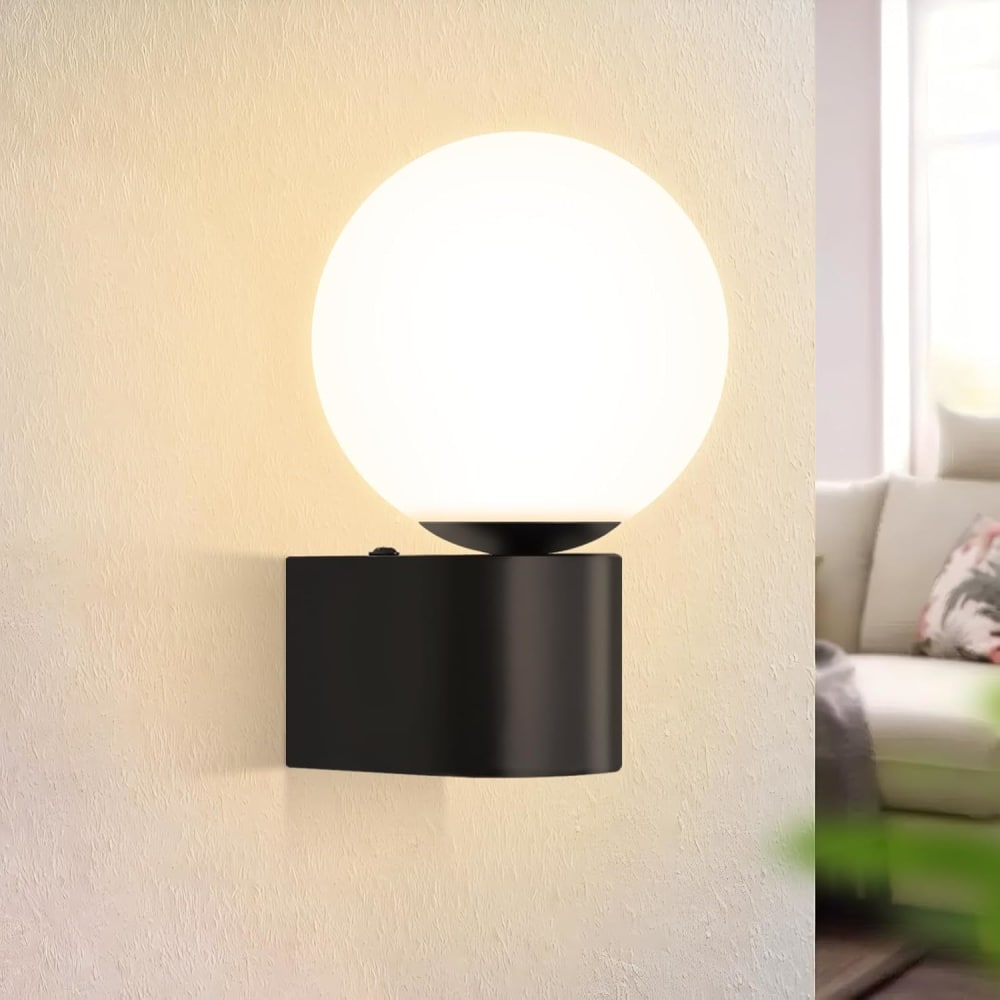 Aura - applique murale en métal, coloris noir, l 12 cm, g9, max. 40 w — vue 3