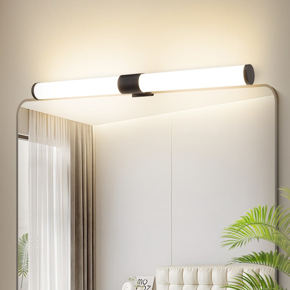 Reed - applique murale led en plastique, noir, l 40 cm — vue 3