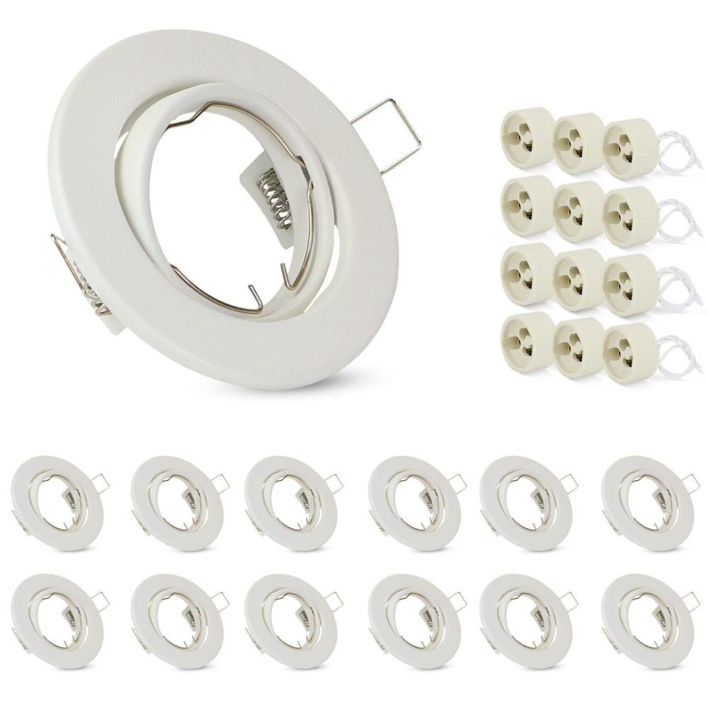 Aalen - spot encastré en métal, blanc, l 25 cm, gu10