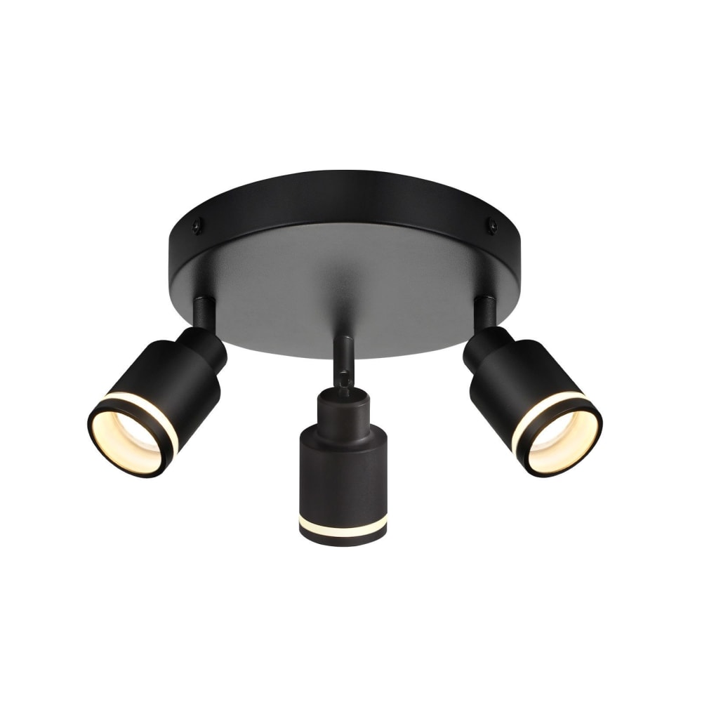 Nettlife Nehrenberg - Deckenstrahler aus Metall, Schwarz, 20 cm, GU10 style modern Schwarz Metall