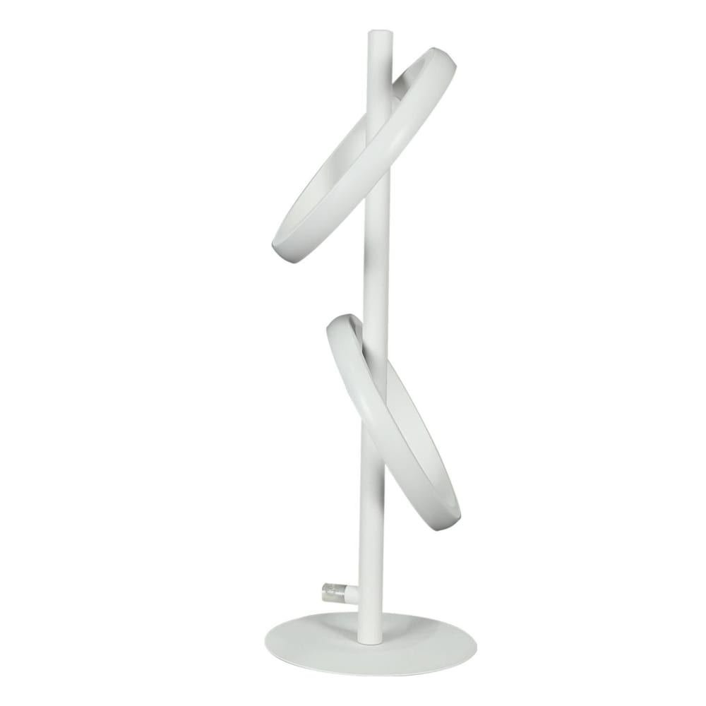 Rendall - lampe de table led en métal, blanc, l 22 cm