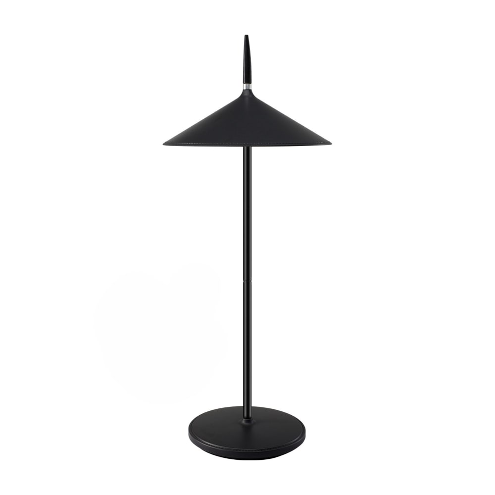 Nettlife Darling - LED-Tischleuchte aus Kunststoff, Schwarz, L 16 cm, max. 6 W style modern Schwarz Pvc - Polyvinlychlorid