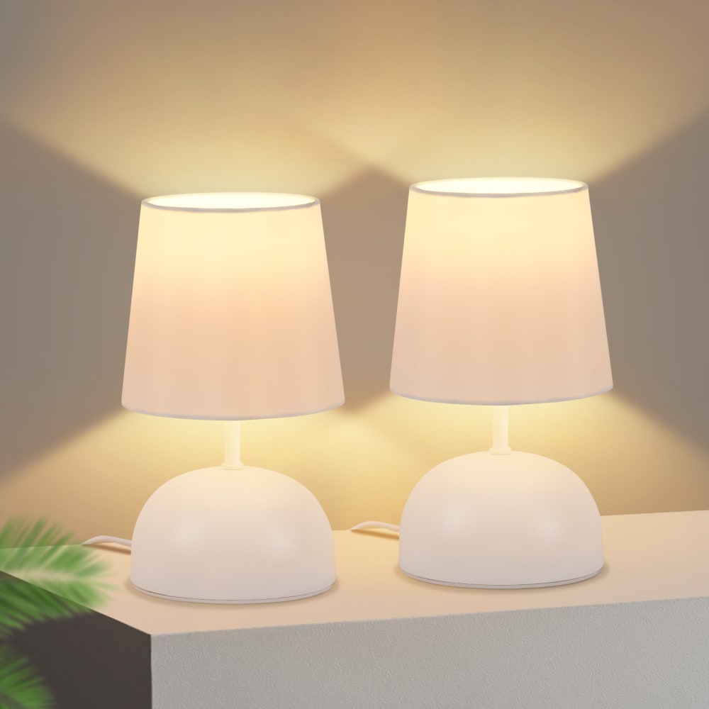 Backnang - lampe de table en métal, blanc, l 14 cm, e14 — vue 3