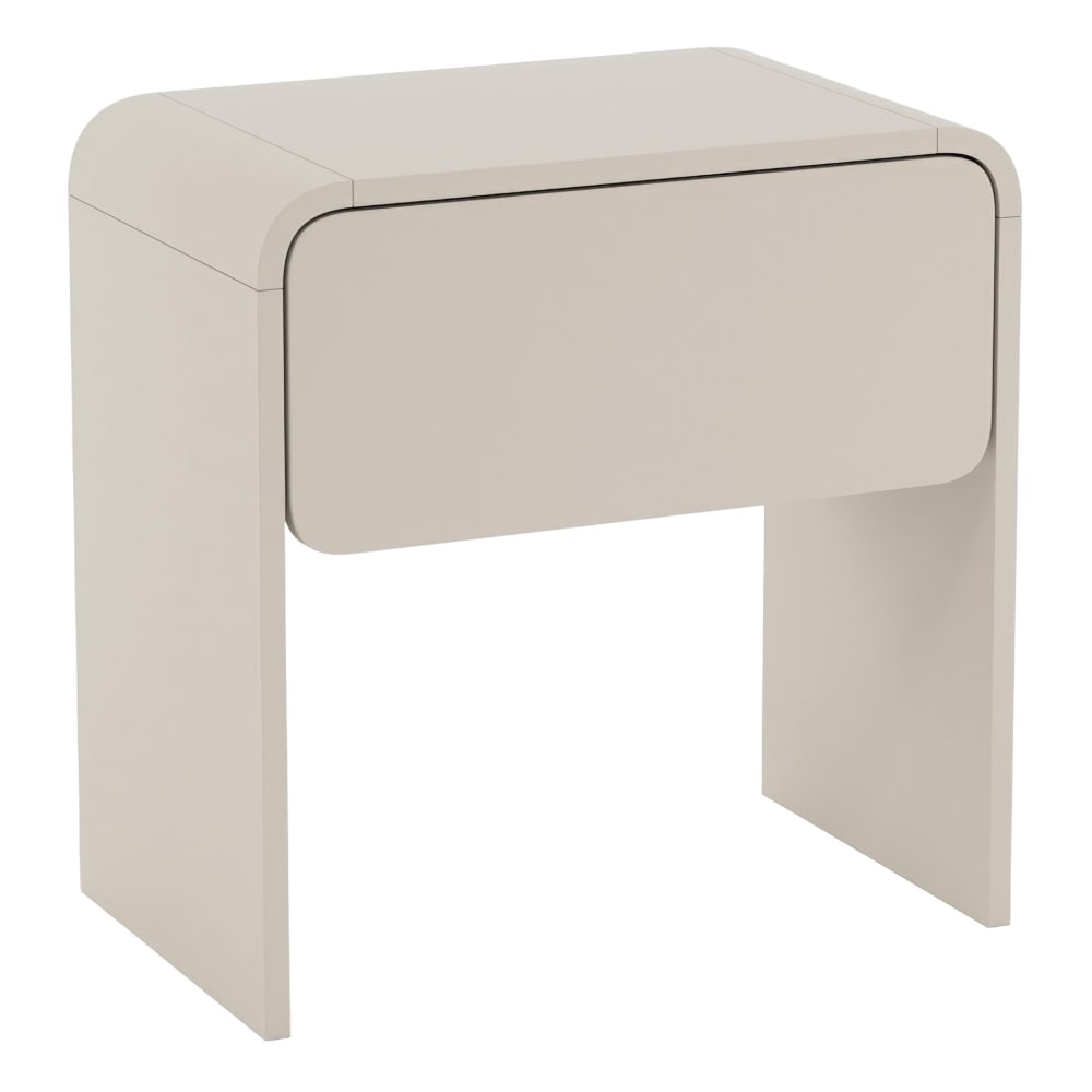 Table de chevet avec tiroir, gris cachemire, 50 cm, LUMMO