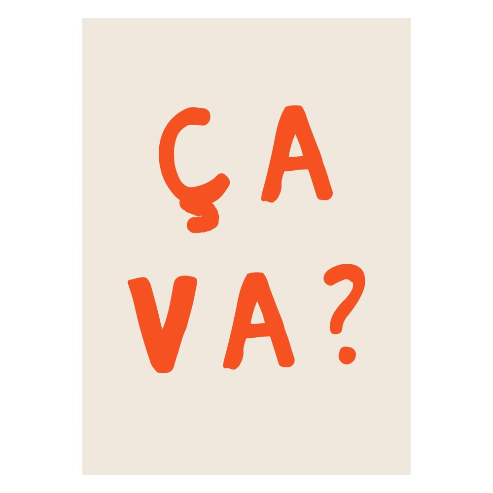 Affiche ''French Expression'' sans cadre - 30 x 40 cm