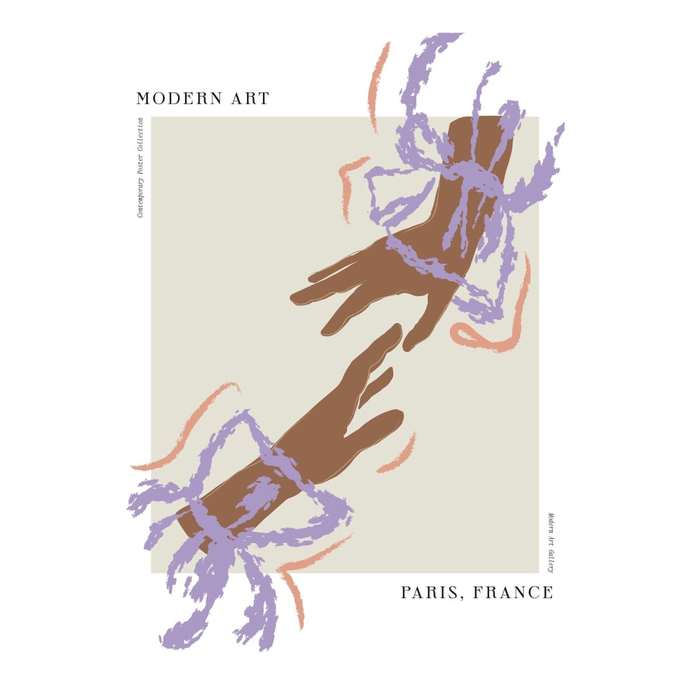 Affiche ''Hands of Connection'' sans cadre - 70 x 100 cm