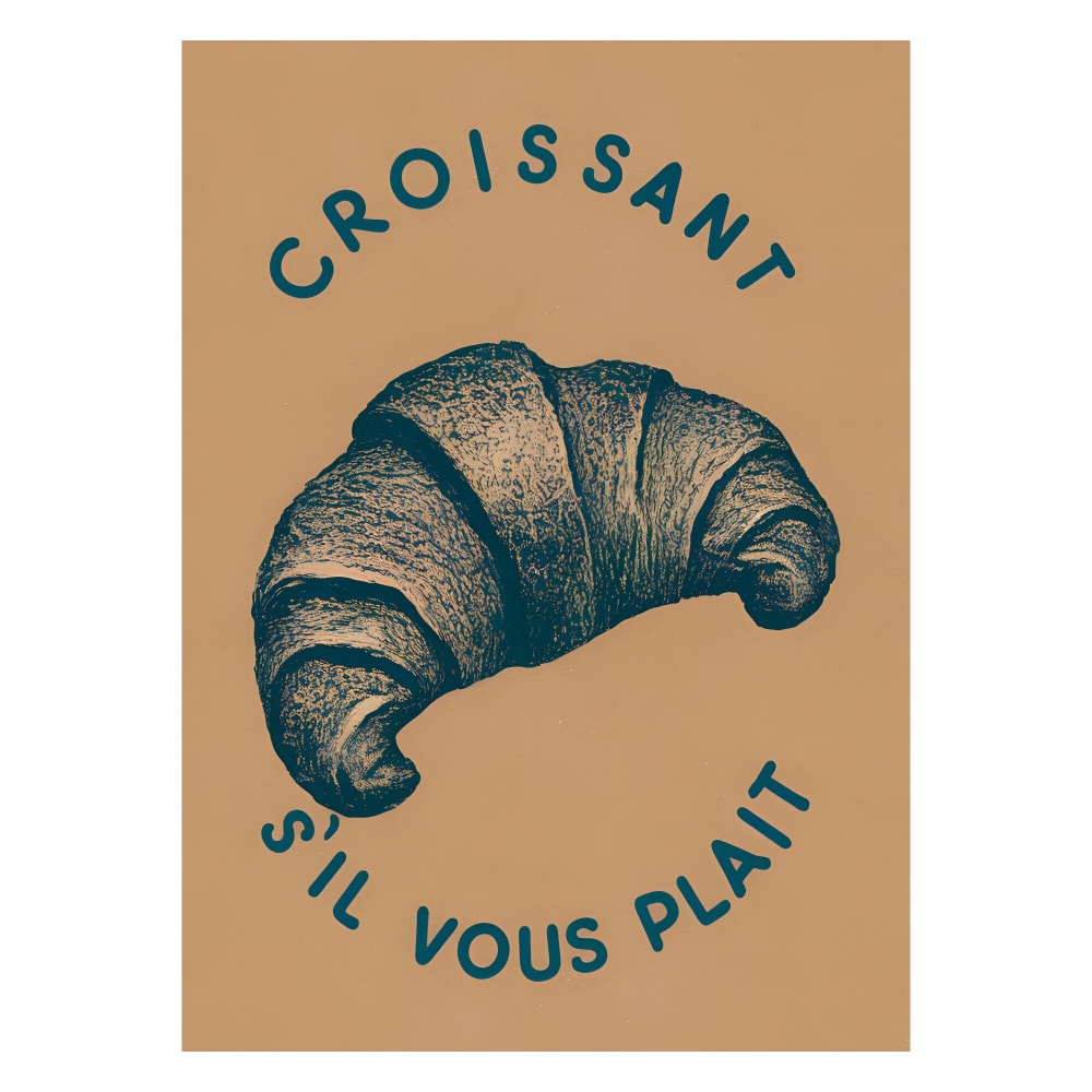 Affiche ''Croissant'' sans cadre - 50 x 70 cm