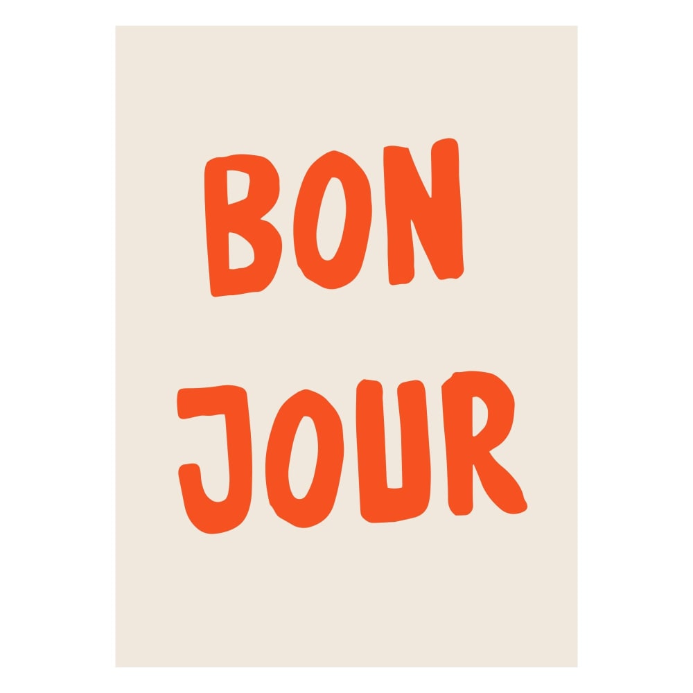 Affiche ''Bold Greeting'' sans cadre - 70 x 100 cm